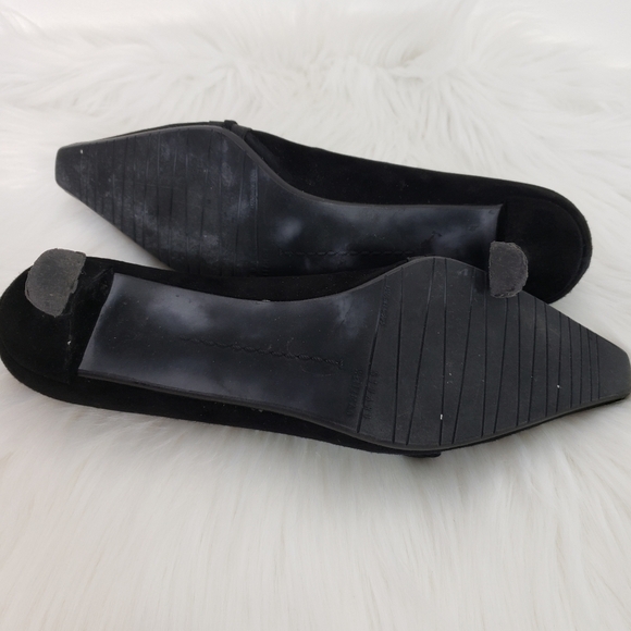 Stuart Weitzman Online Black Suede heel pump 90s y2k - Picture 8 of 9